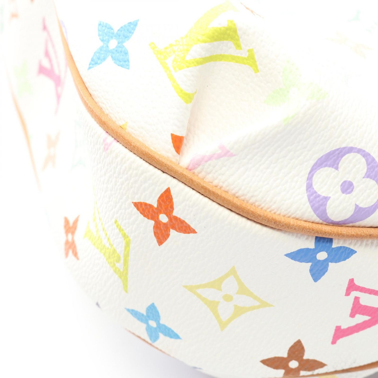 Louis Vuitton Shoulder Bag Patee Blanc Canvas Leather — view 6