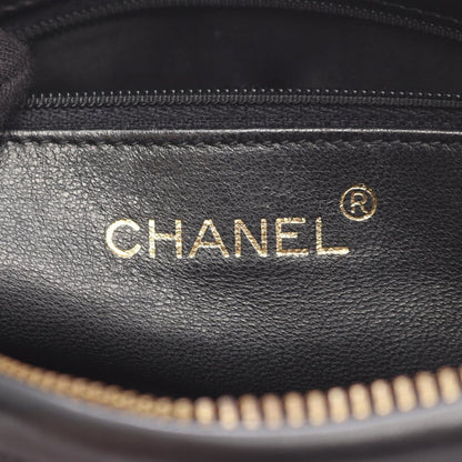 Chanel Shoulder Bag CC Logo Da Black Lambskin Da CC Che — view 4