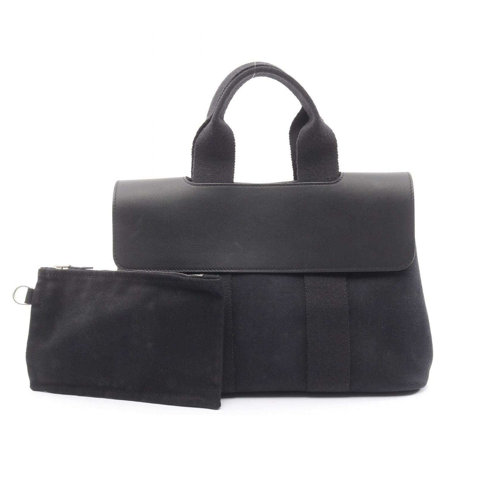 Hermes Handbag Lepalaso PM Black Leather Balepalaso