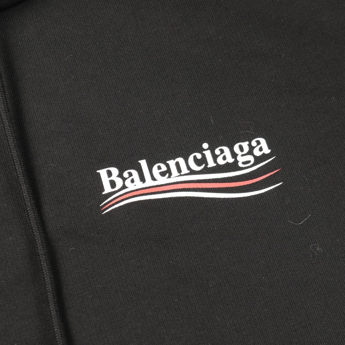 Balenciaga Hoodie Political Campaign Black Cotton Leo — view 6