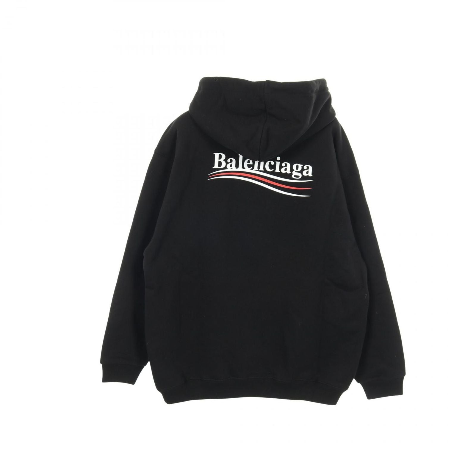 Balenciaga Hoodie Political Campaign Black Cotton Leo — view 2