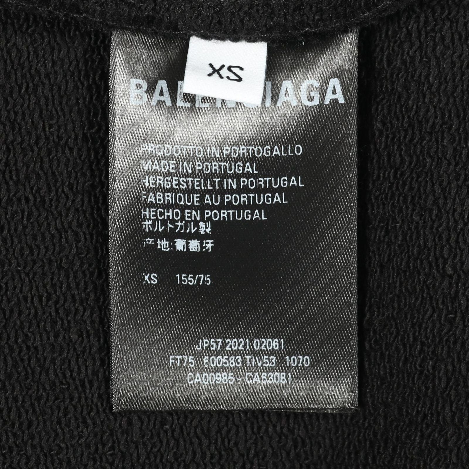 Balenciaga Hoodie Political Campaign Black Cotton Leo — view 4