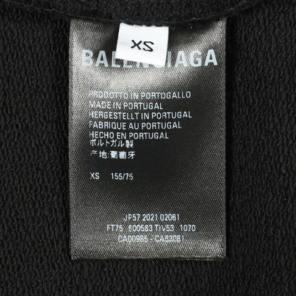 Balenciaga Hoodie Political Campaign Black Cotton Leo — view 4