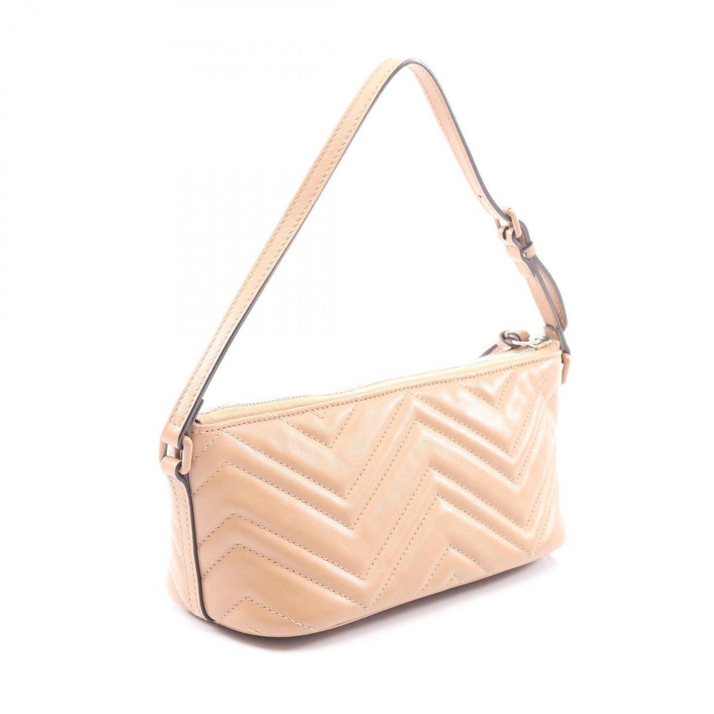 Gucci Handbag GG Marmont Beige Leather — view 2