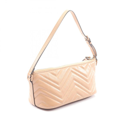 Gucci Handbag GG Marmont Beige Leather — view 2
