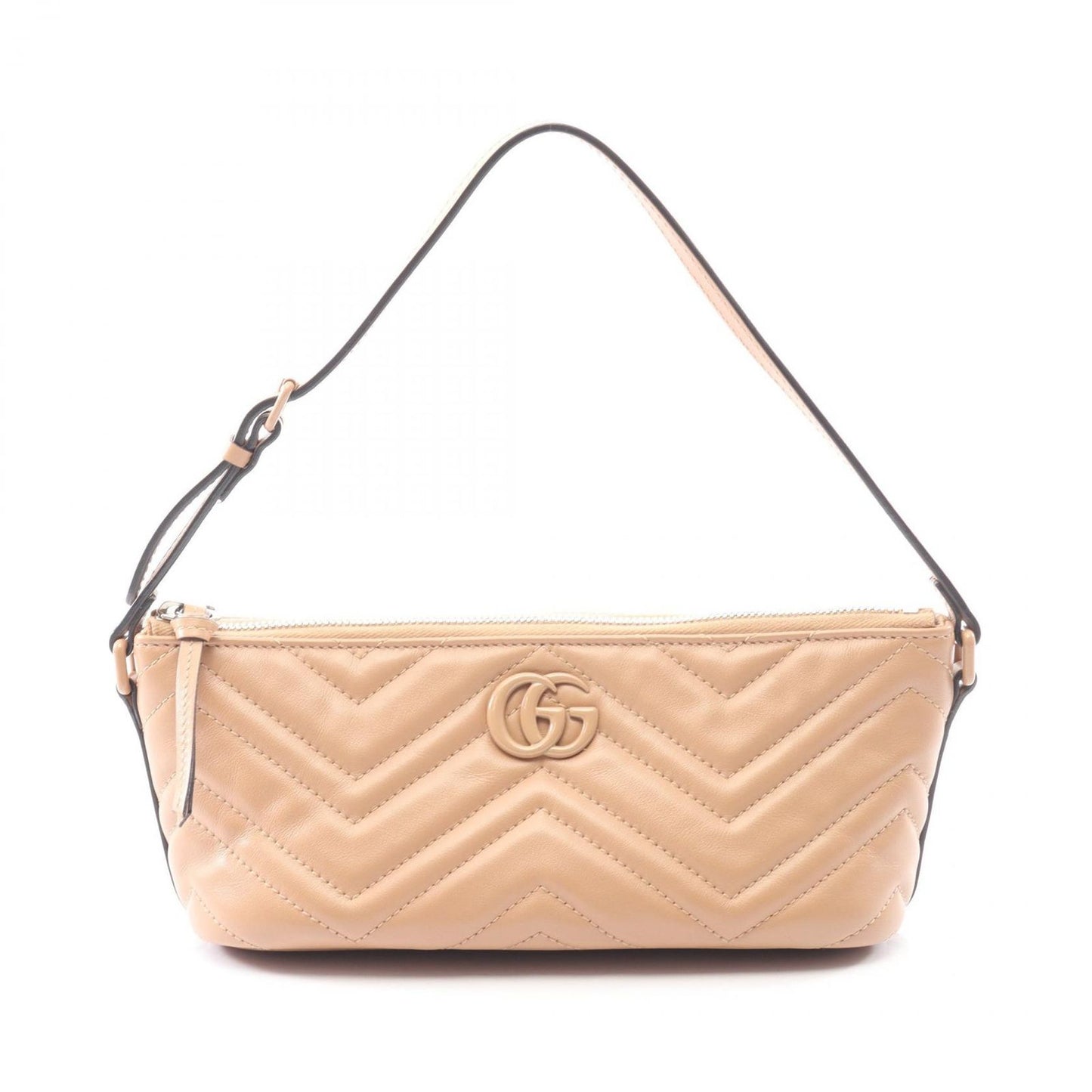 Gucci Handbag GG Marmont Beige Leather