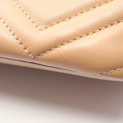 Gucci Handbag GG Marmont Beige Leather — view 6