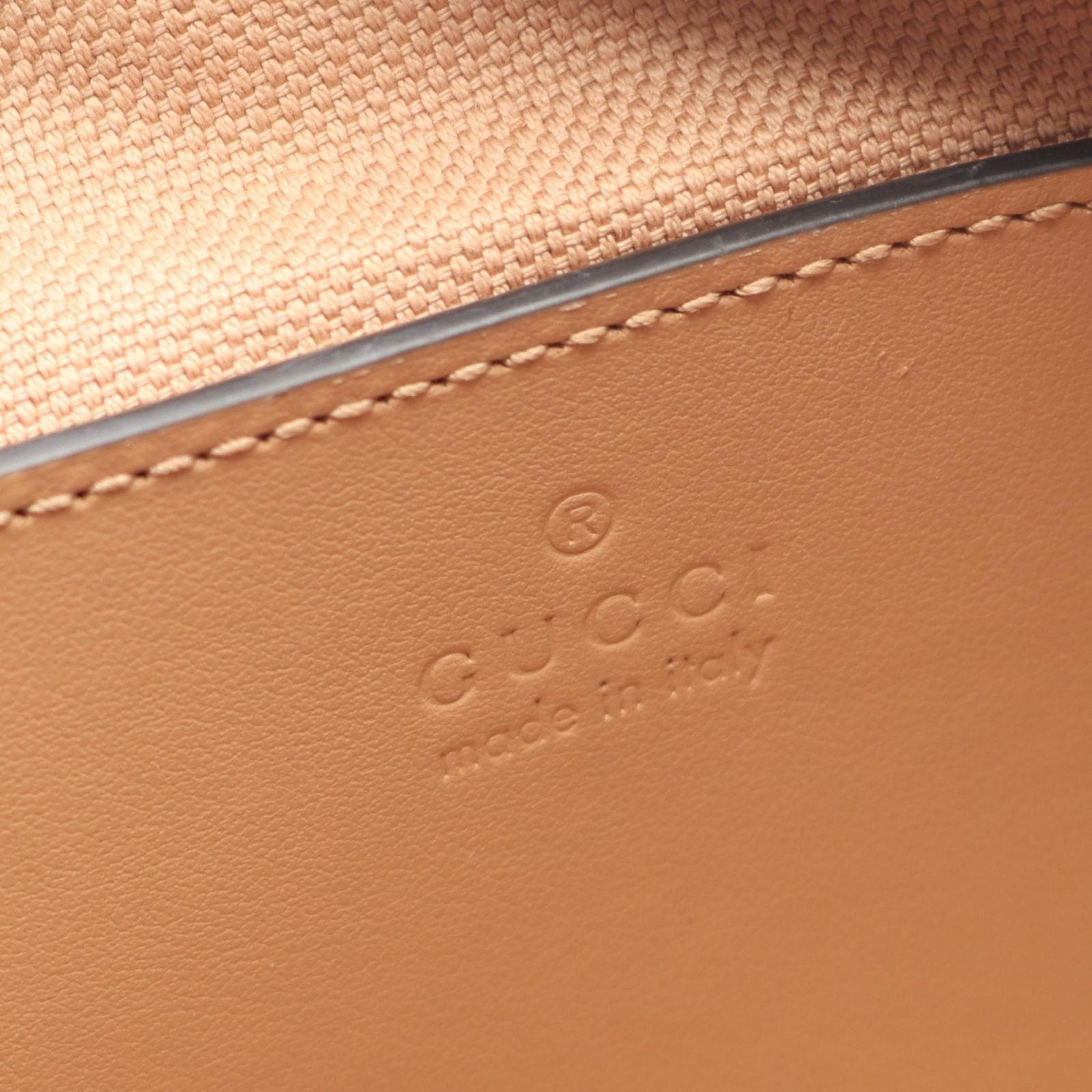 Gucci Handbag GG Marmont Beige Leather — view 4