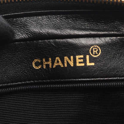 Chanel Shoulder Bag Quilted Black Lambskin Che — view 4