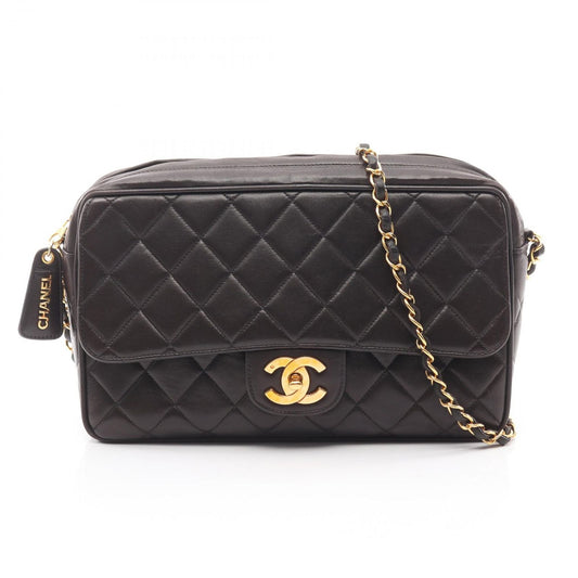 Chanel Shoulder Bag Quilted Black Lambskin Che