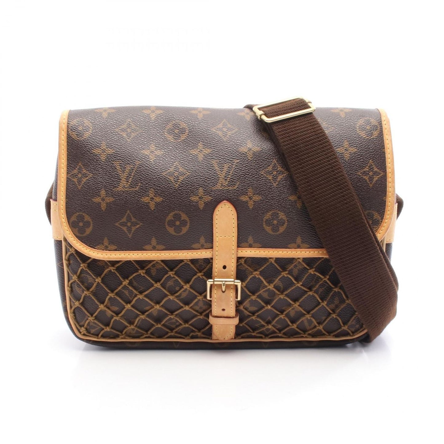 Louis Vuitton Shoulder Bag PM Canvas Leather
