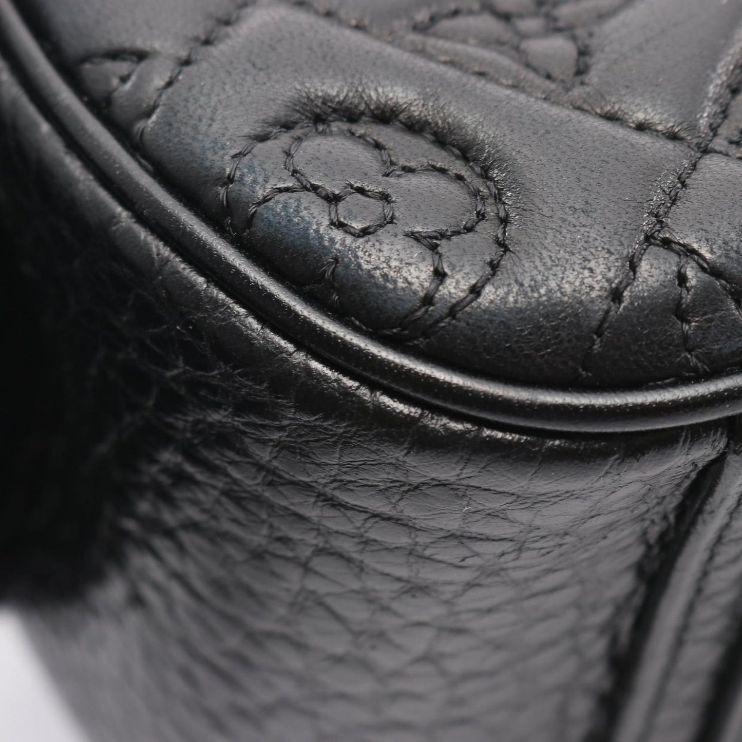 Louis Vuitton Shoulder Bag Ninelala Monogram Noir Leather — view 6