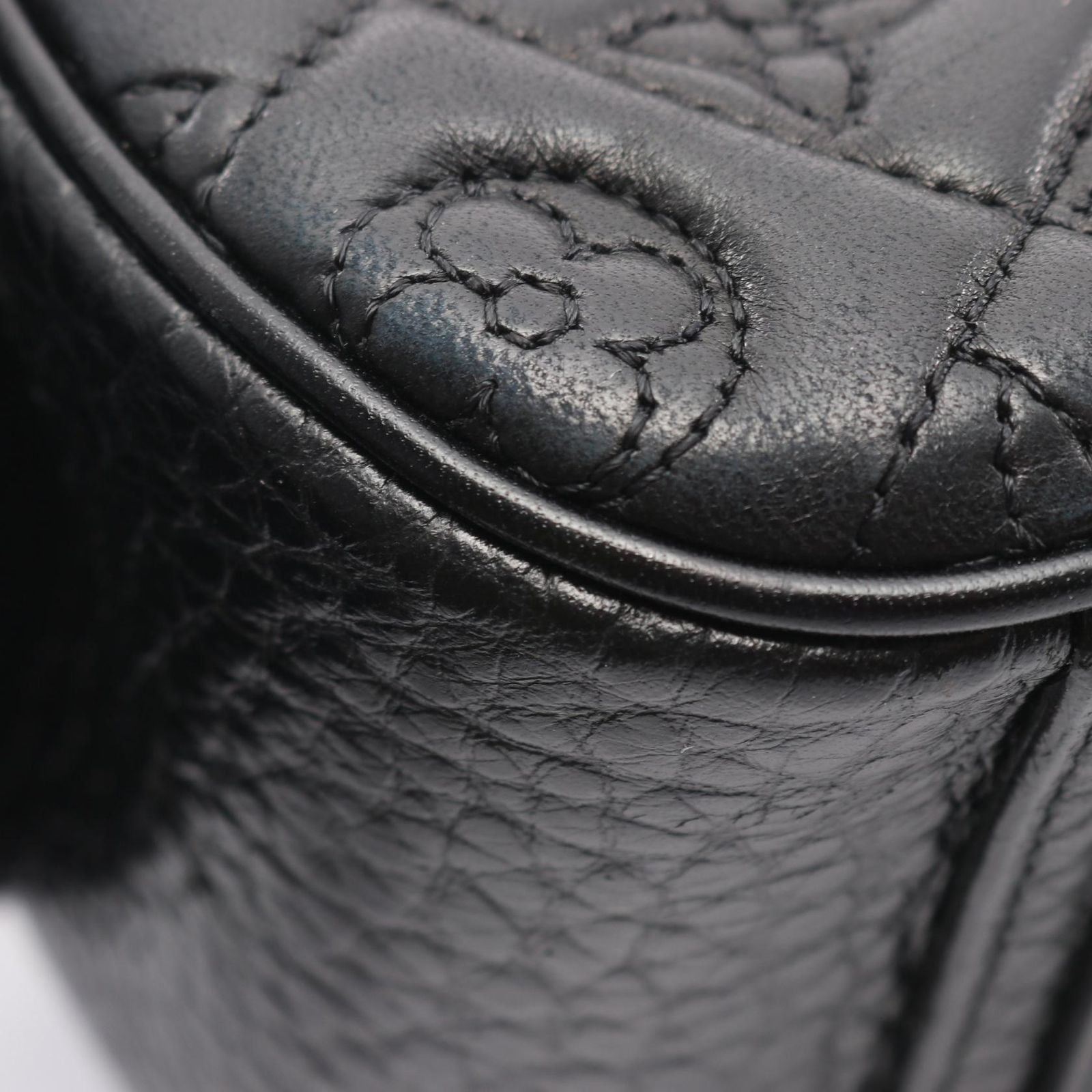 Louis Vuitton Shoulder Bag Ninelala Monogram Noir Leather — view 6