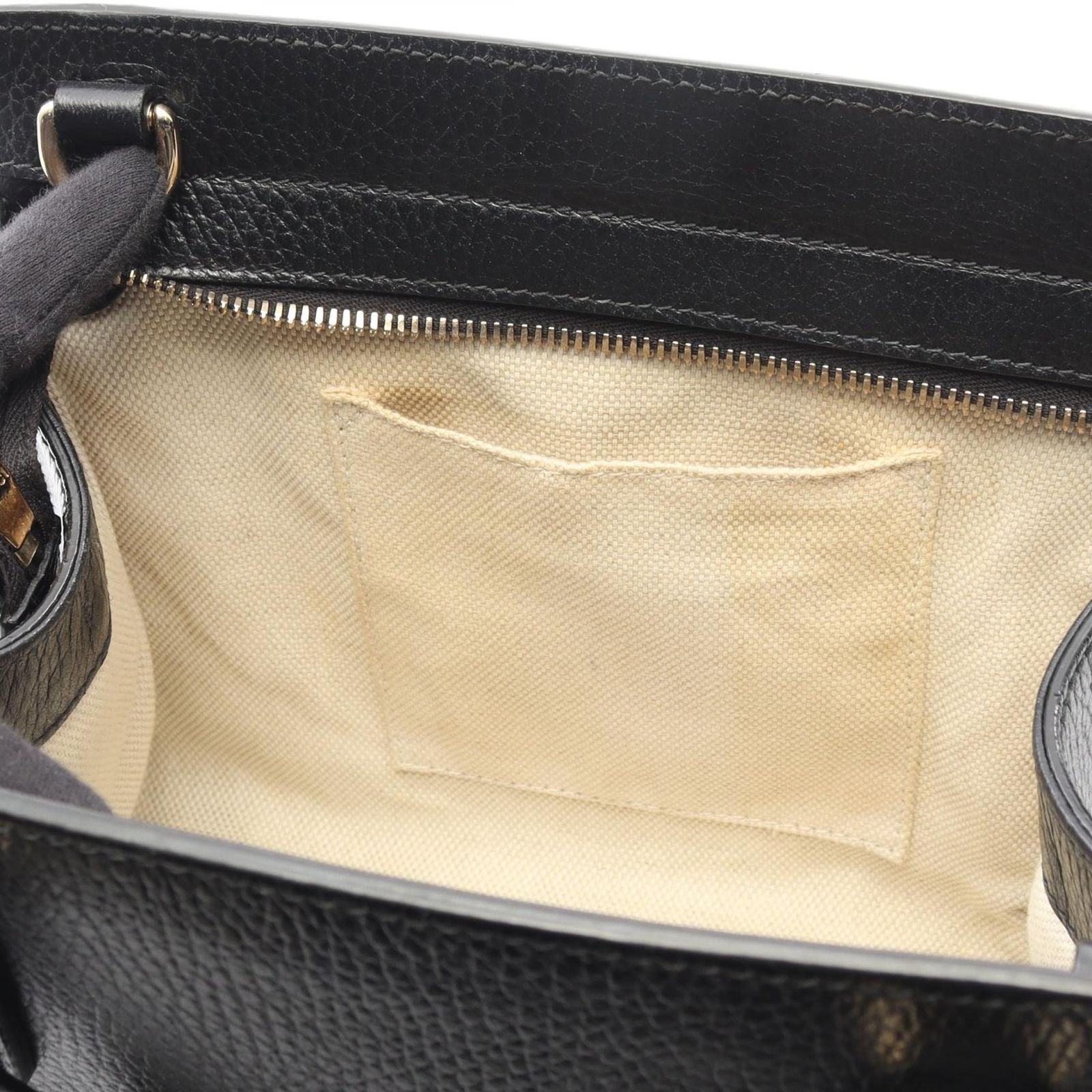 Gucci Handbag Soho Interlocking Black Leather 2-Way — view 6