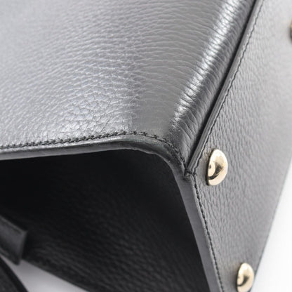 Gucci Handbag Soho Interlocking Black Leather 2-Way — view 8