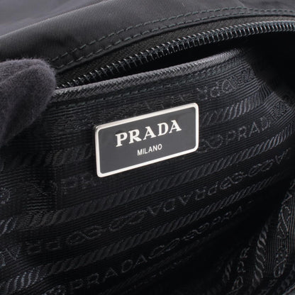 Prada Lada Shoulder Bag Black Nylon Leather lelogo — view 4