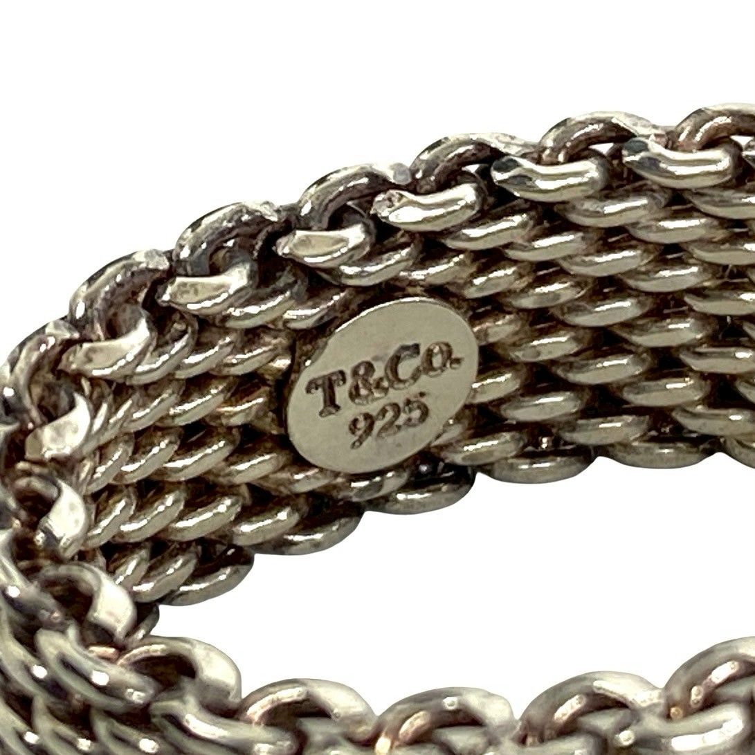 Tiffany & Co Somerset Mesh Ring 925 Sterling Silver — view 3