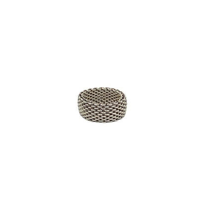Tiffany & Co Somerset Mesh Ring 925 Sterling Silver — view 4