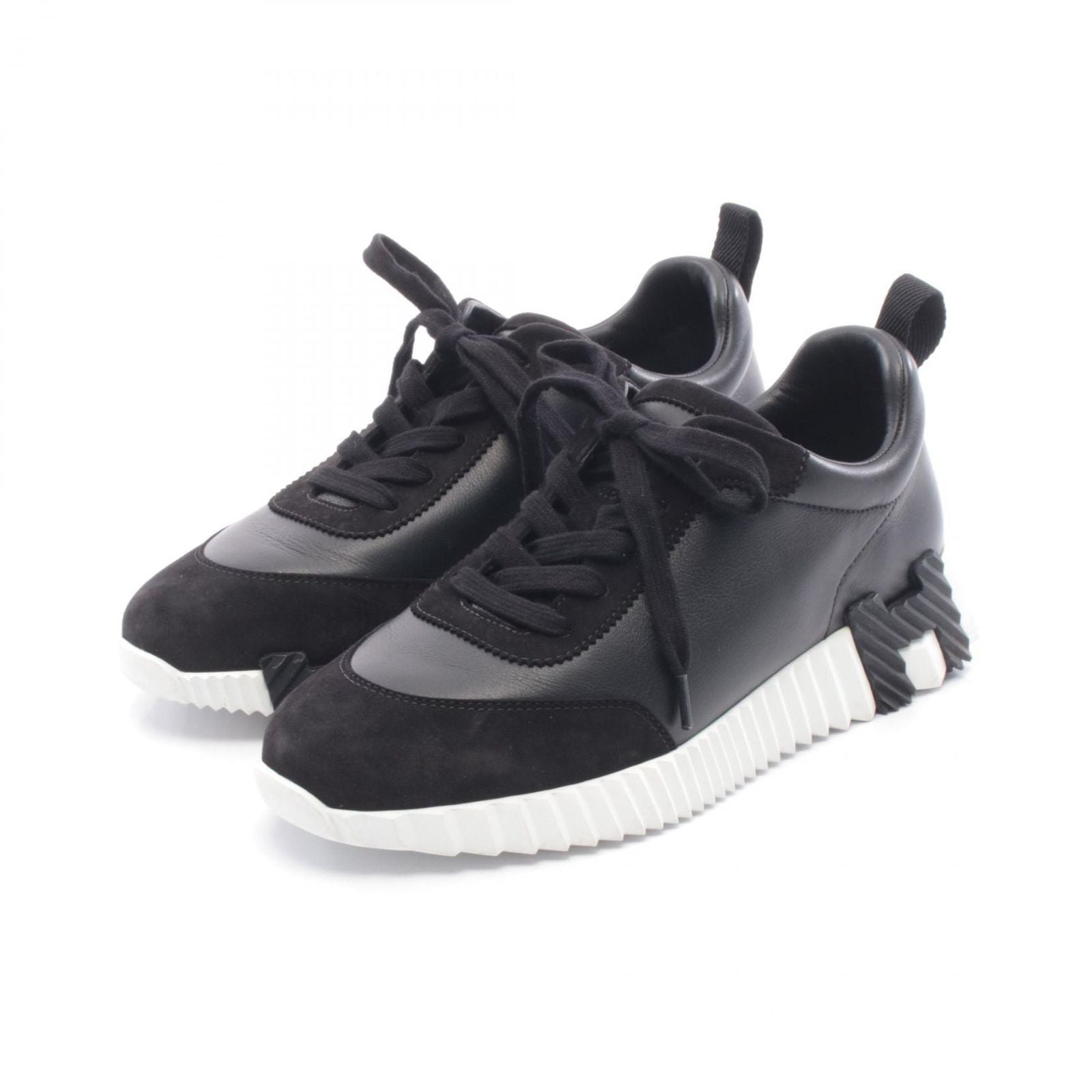 Hermes Sneakers BK WH Leather