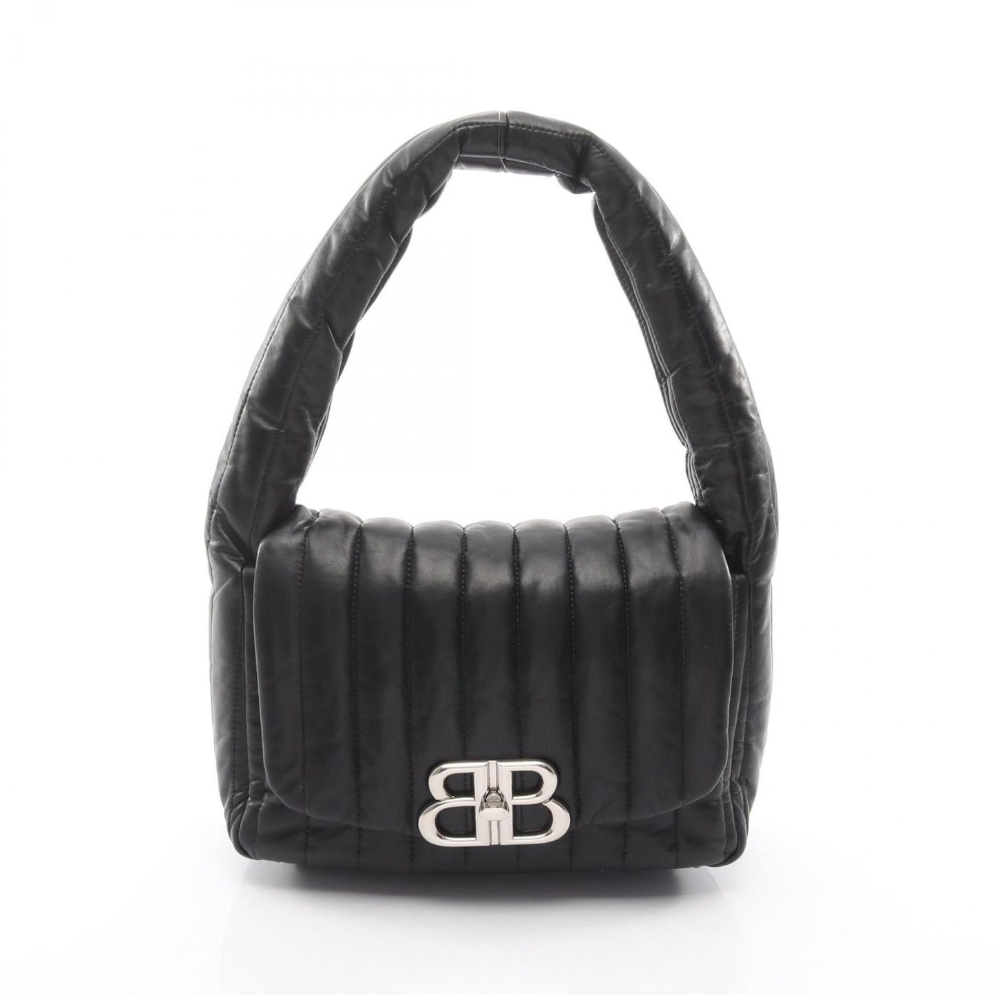 Balenciaga Shoulder Bag Monako Black Leather