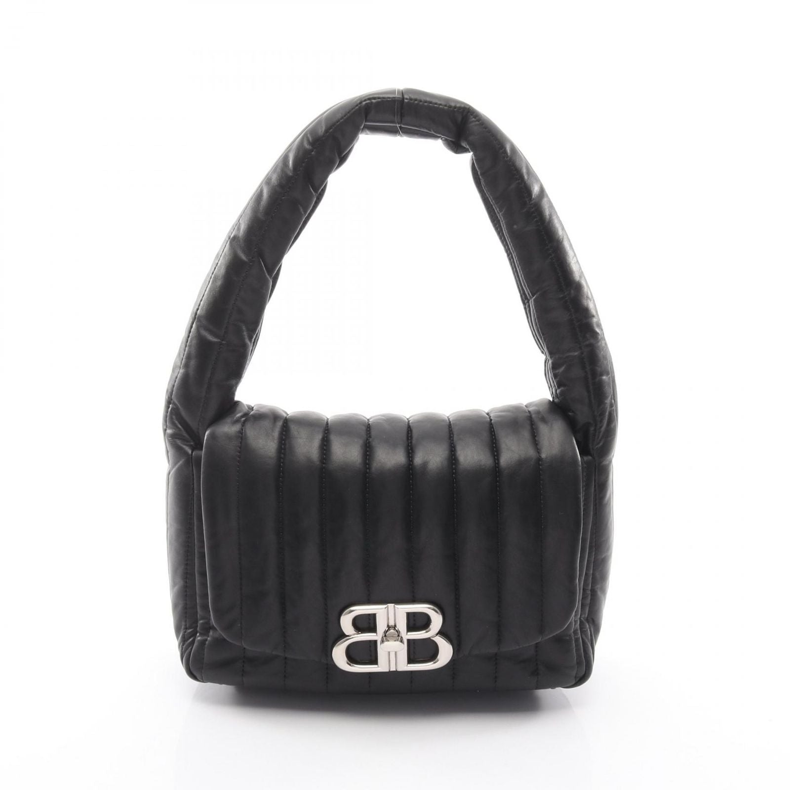 Balenciaga Shoulder Bag Monako Black Leather