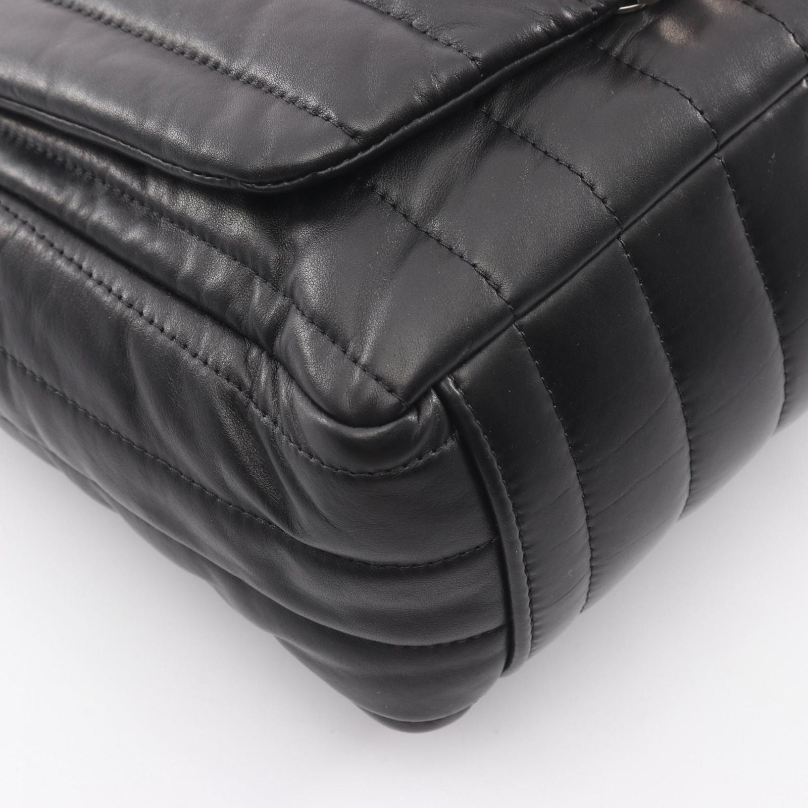 Balenciaga Shoulder Bag Monako Black Leather — view 5