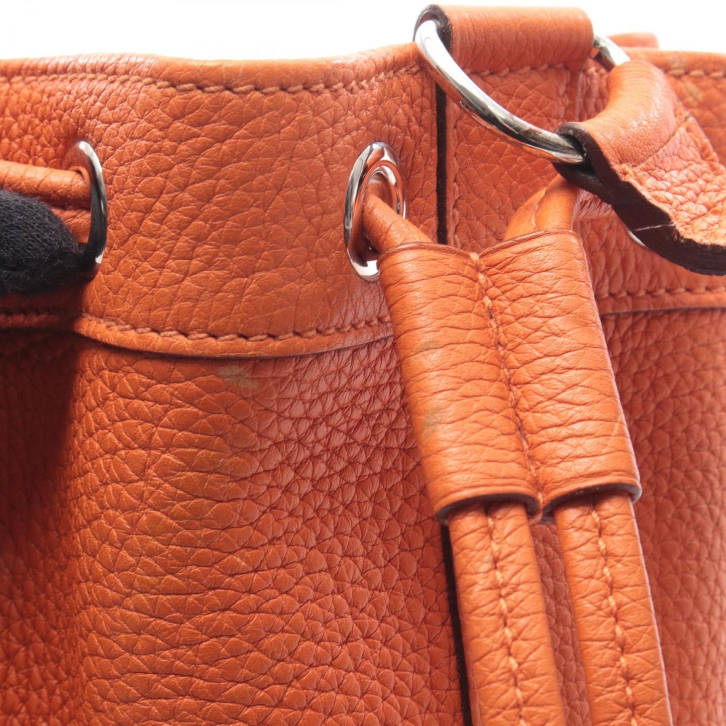 Hermes Shoulder Bag Ma Keto PM Orange Leather — view 7