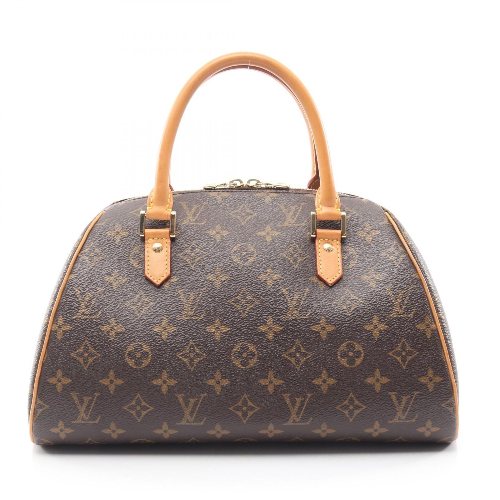 Louis Vuitton Handbag MM Canvas Leather