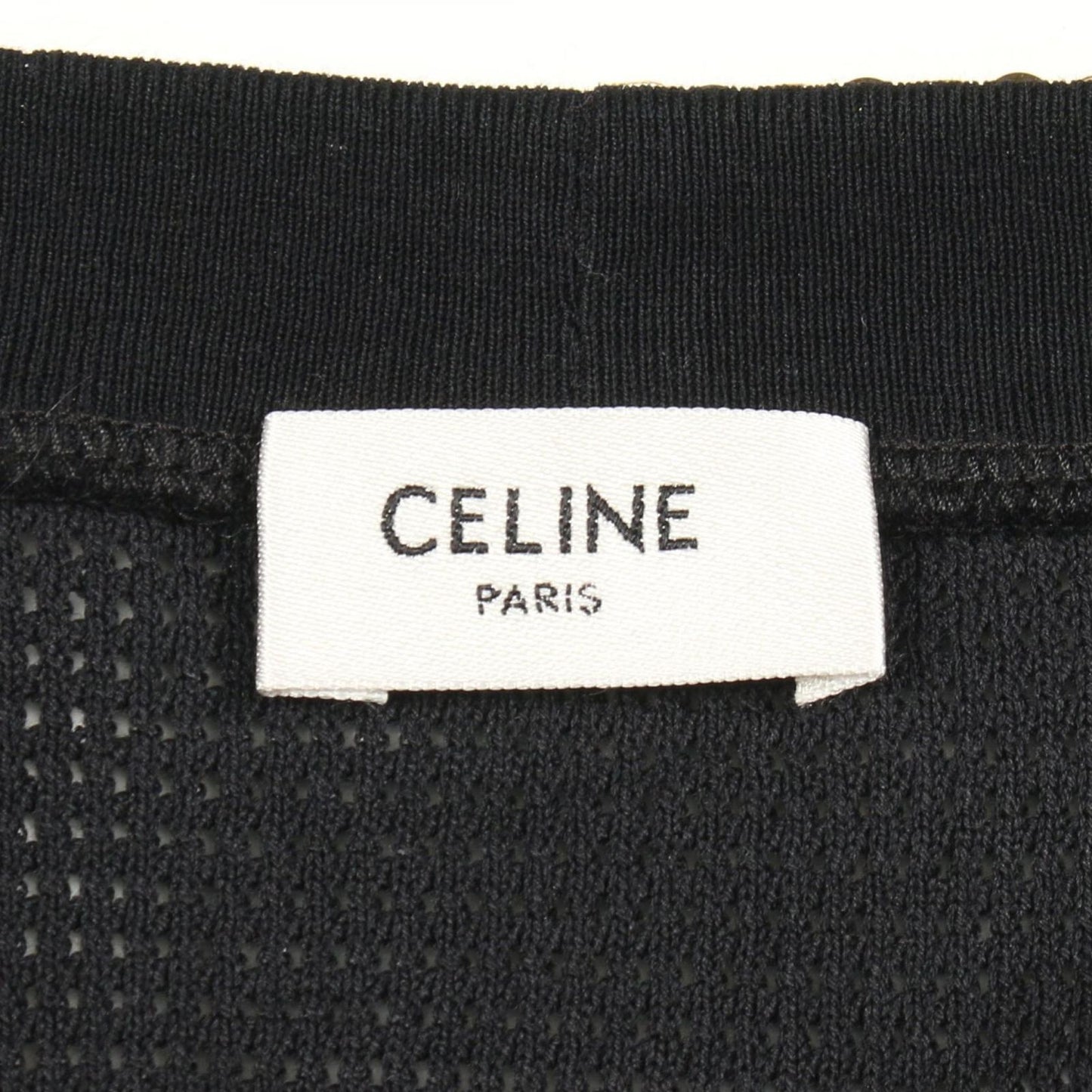Celine Seri Short Sleeve 16 Black Cotton T-Shirt — view 3