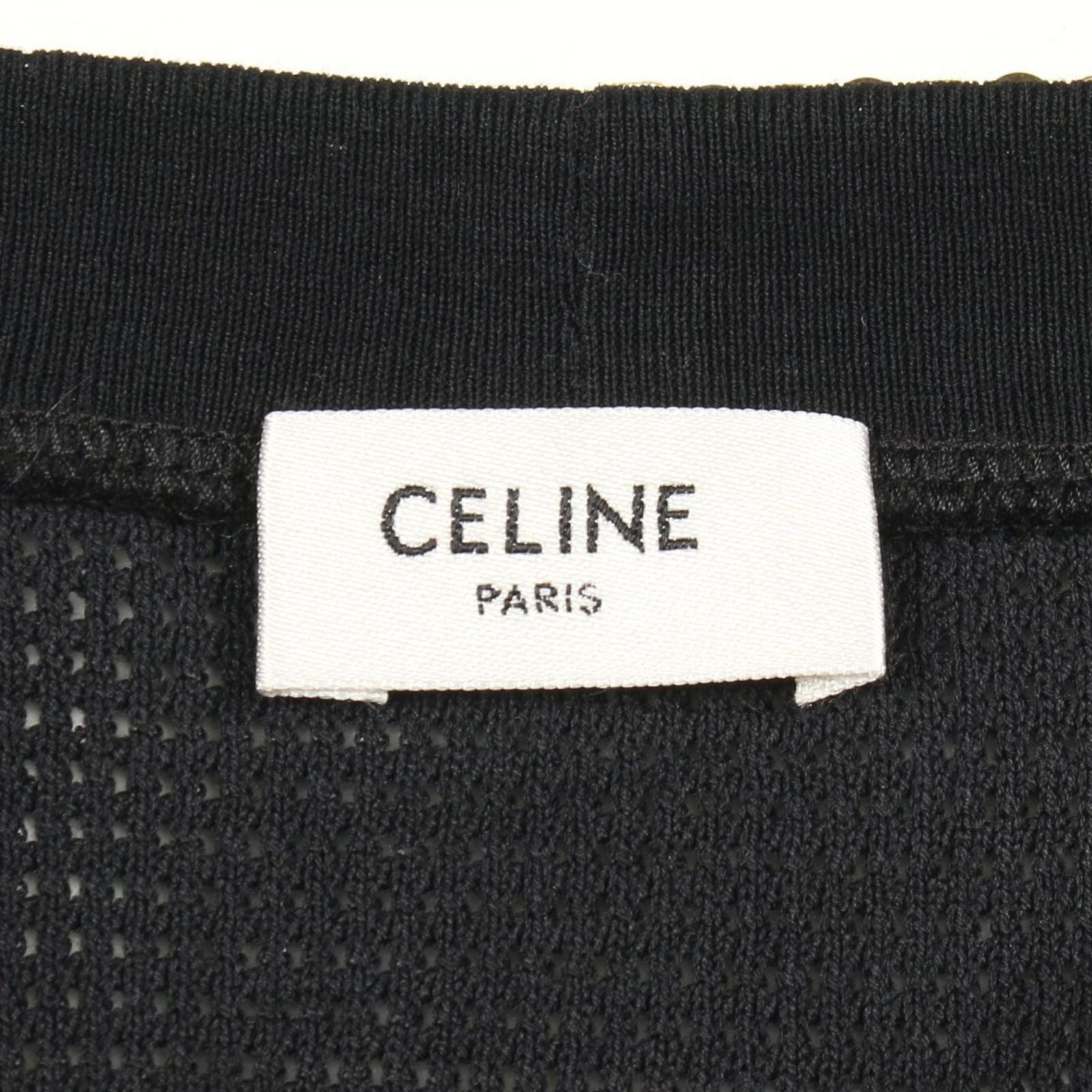 Celine Seri Short Sleeve 16 Black Cotton T-Shirt — view 3