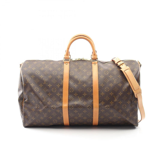 Louis Vuitton Keepall Bandouliere 55 Canvas Leather