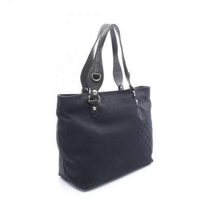 Gucci Tote Guccissima Black Canvas Horsebit — view 2