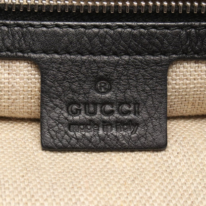 Gucci Tote Guccissima Black Canvas Horsebit — view 4