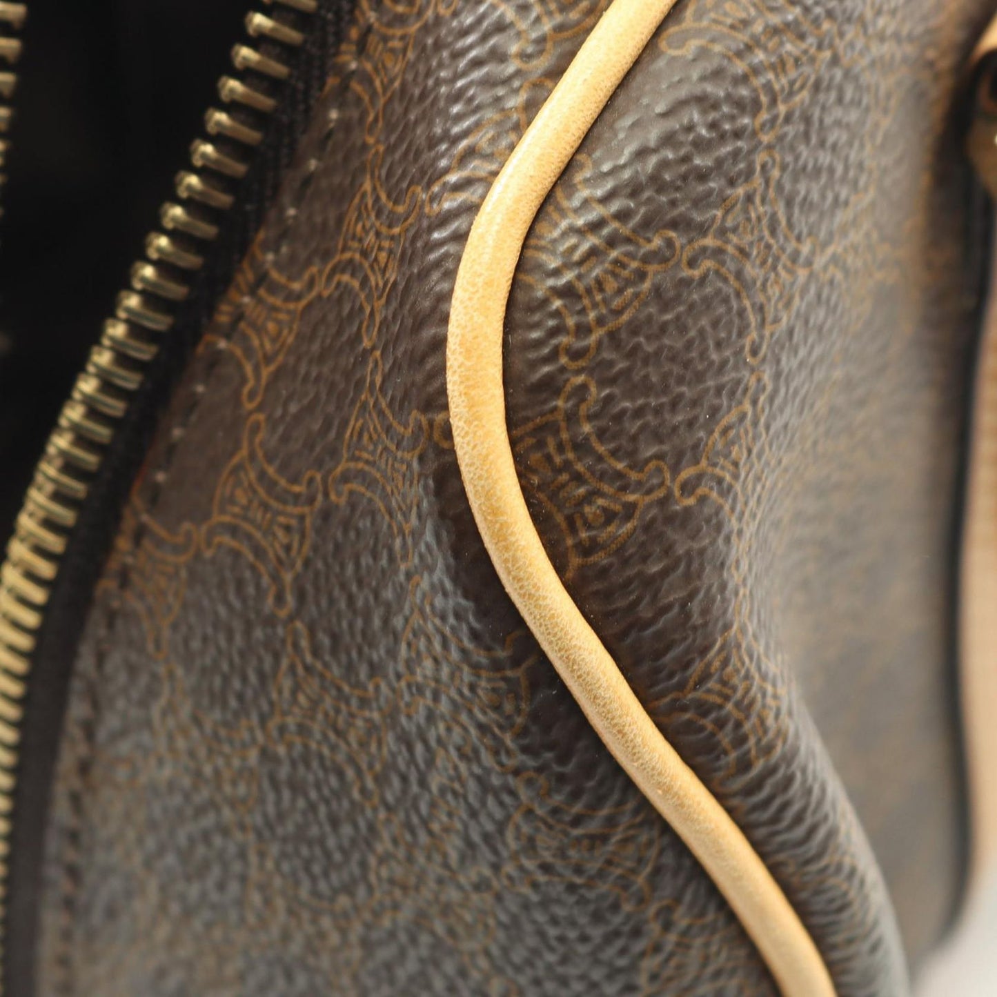 Celine Seri Handbag Da Ninebrown Nalale Canvas Leather — view 5