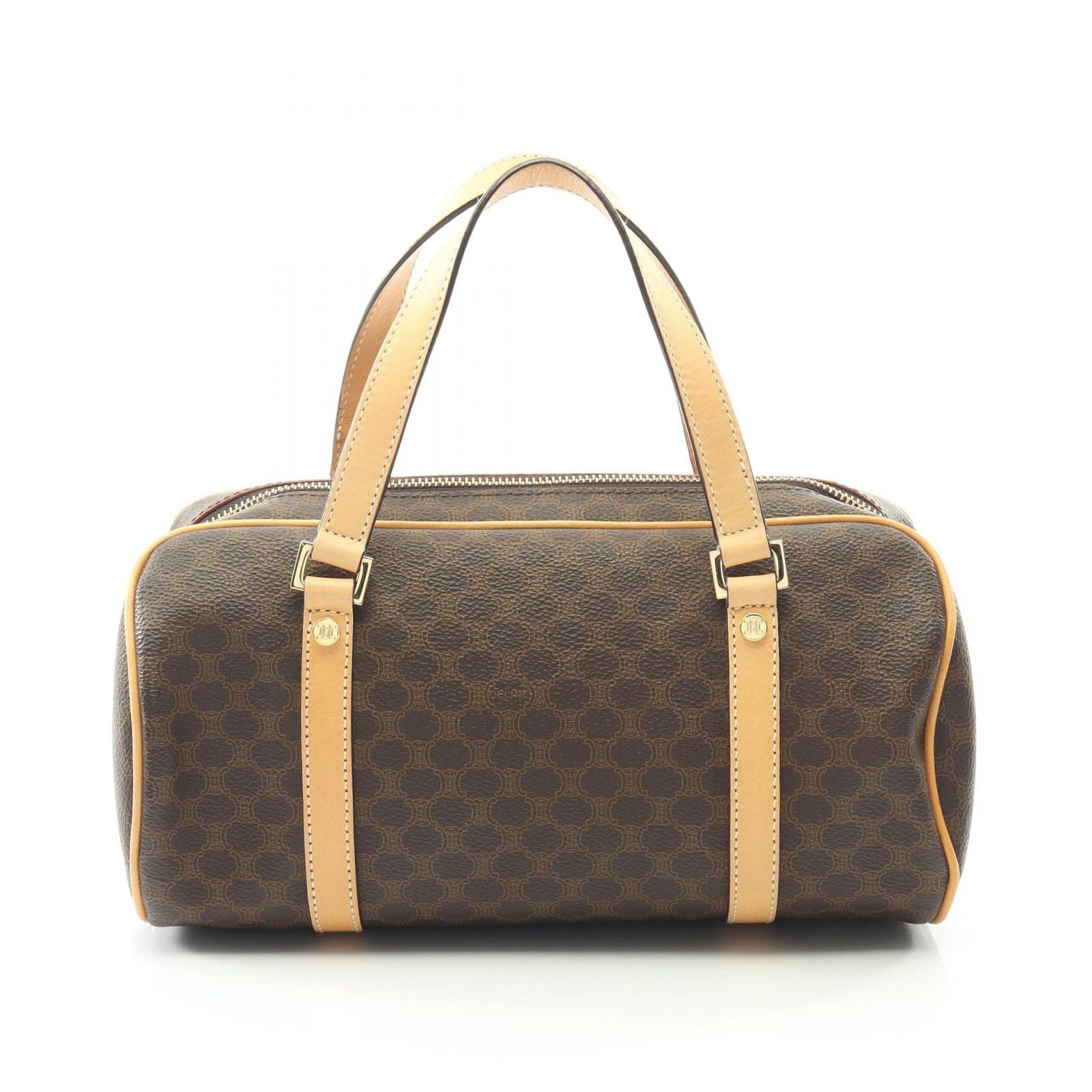 Celine Seri Handbag Da Ninebrown Nalale Canvas Leather