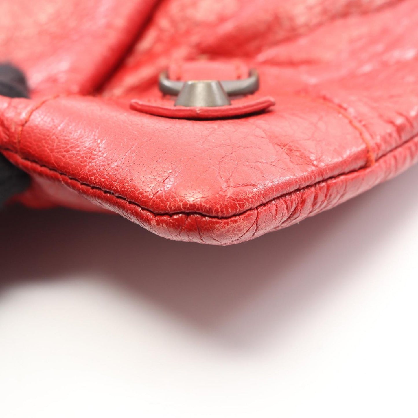 Balenciaga Shoulder Bag Ninelasnine Red Leather 2-Way — view 6