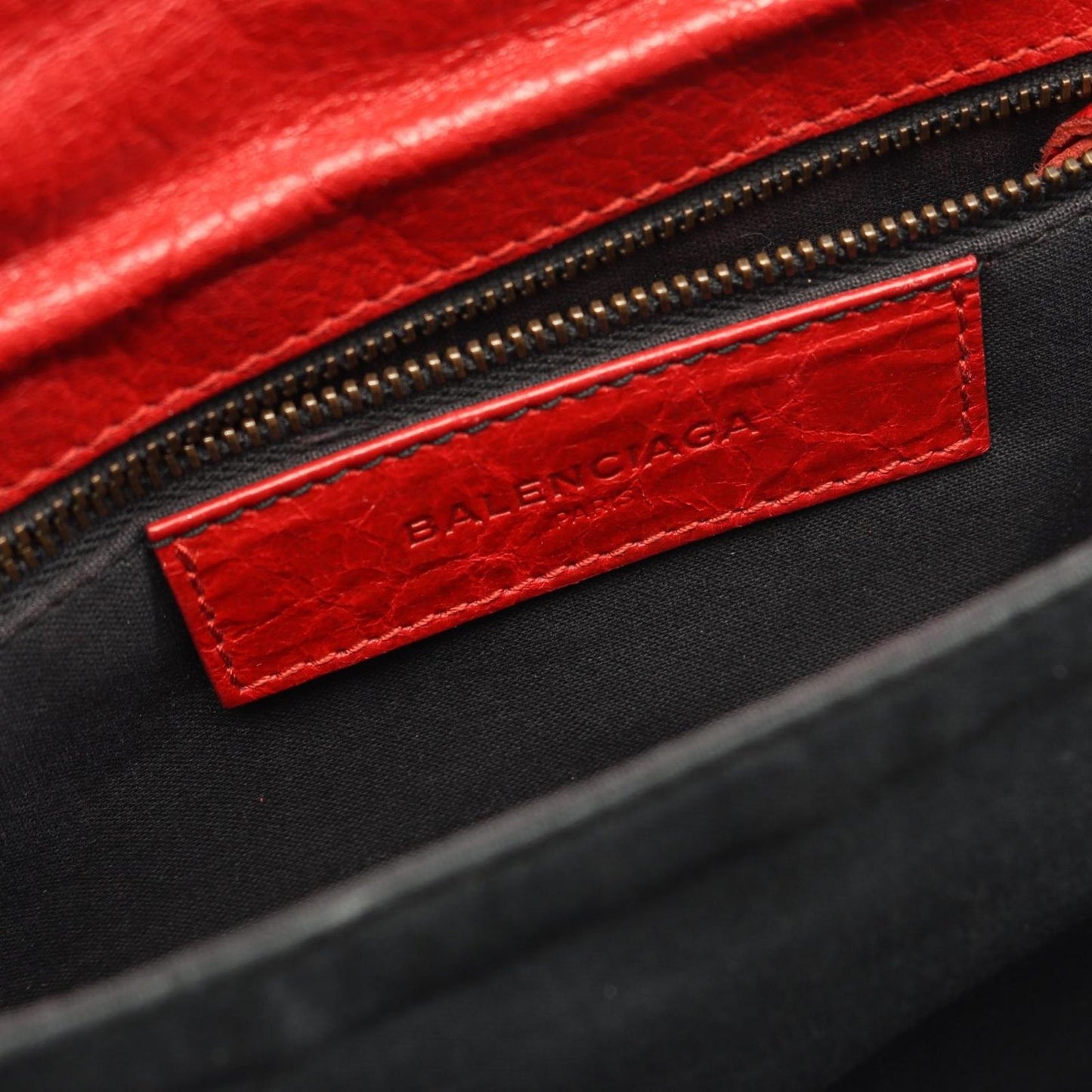 Balenciaga Shoulder Bag Ninelasnine Red Leather 2-Way — view 4