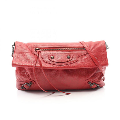 Balenciaga Shoulder Bag Ninelasnine Red Leather 2-Way