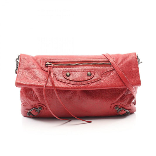 Balenciaga Shoulder Bag Ninelasnine Red Leather 2-Way