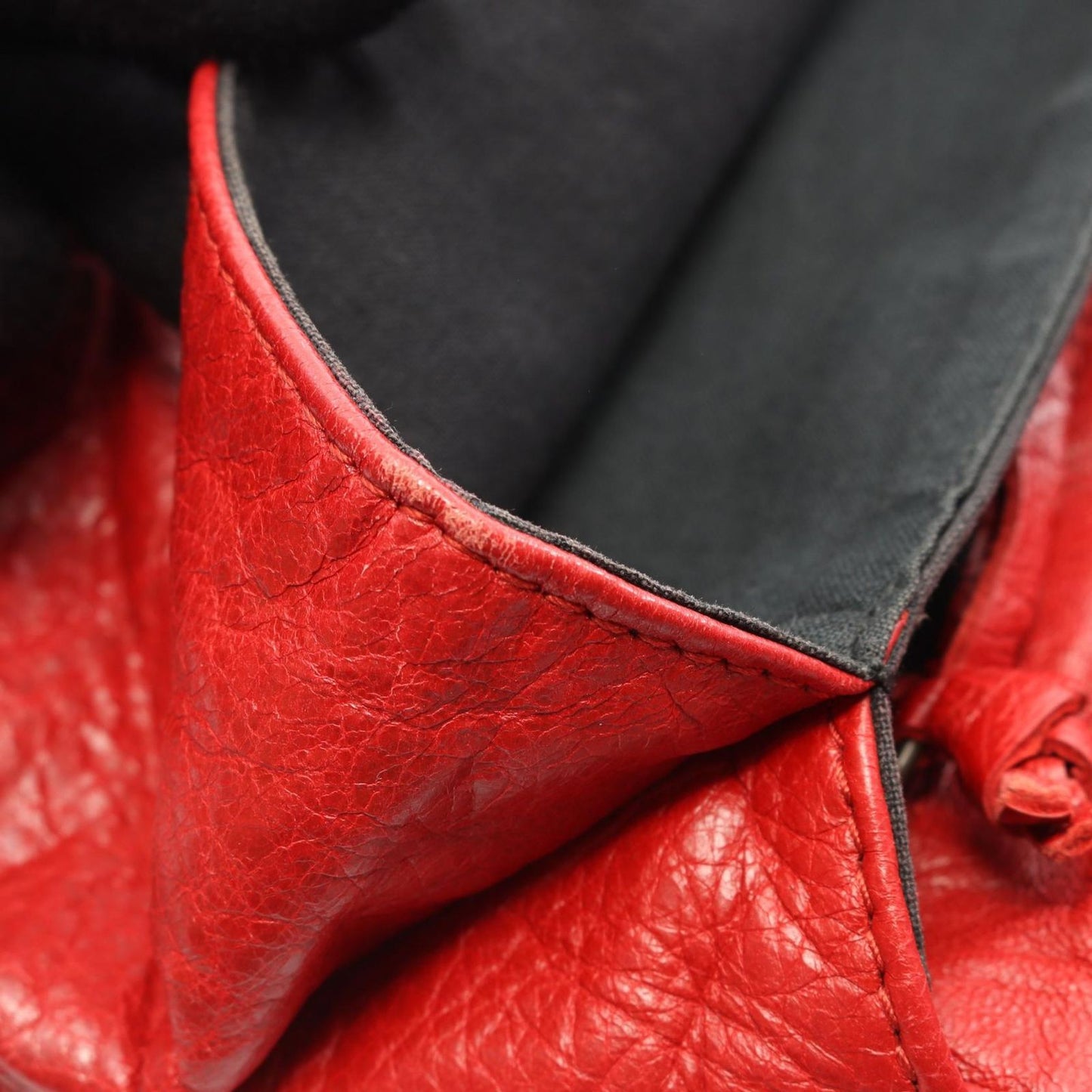 Balenciaga Shoulder Bag Ninelasnine Red Leather 2-Way — view 9
