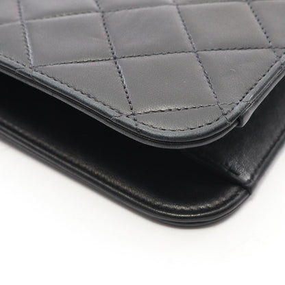 Chanel Shoulder Bag Quilted Lela Black Lambskin Sbnine Che — view 8