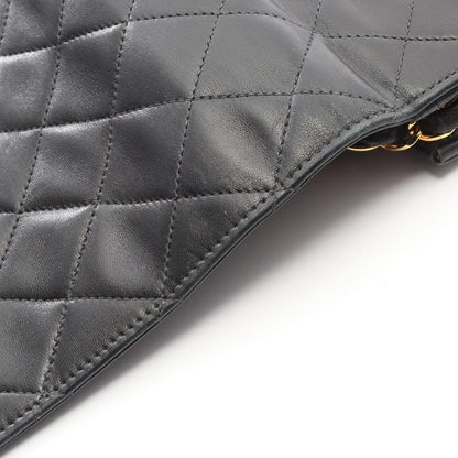 Chanel Shoulder Bag Quilted Lela Black Lambskin Sbnine Che — view 9