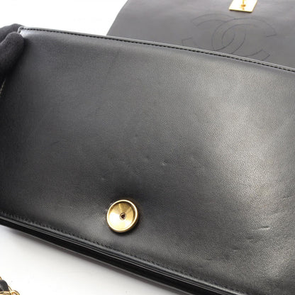 Chanel Shoulder Bag Quilted Lela Black Lambskin Sbnine Che — view 7