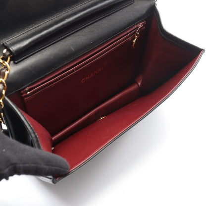 Chanel Shoulder Bag Quilted Lela Black Lambskin Sbnine Che — view 3