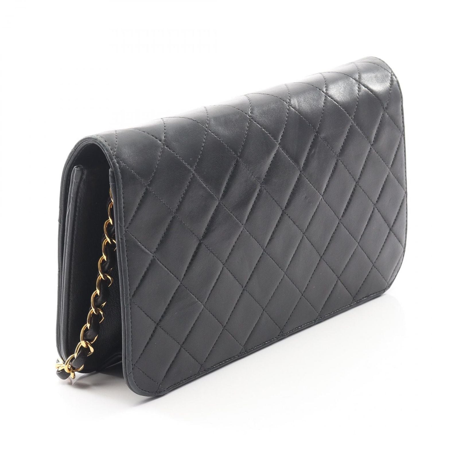 Chanel Shoulder Bag Quilted Lela Black Lambskin Sbnine Che — view 2
