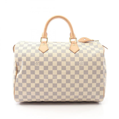 Louis Vuitton Handbag Speedy 35 Canvas Leather