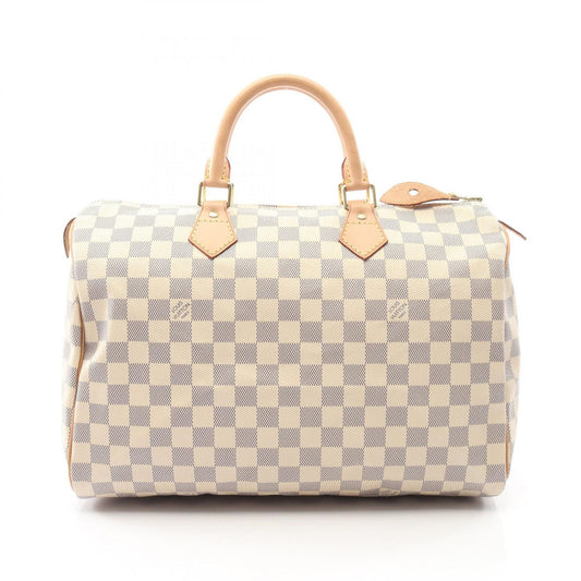 Louis Vuitton Handbag Speedy 35 Canvas Leather