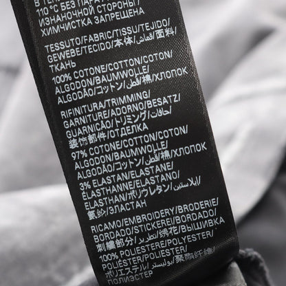 Balenciaga Top Logo Embroidery Gray Cotton — view 4