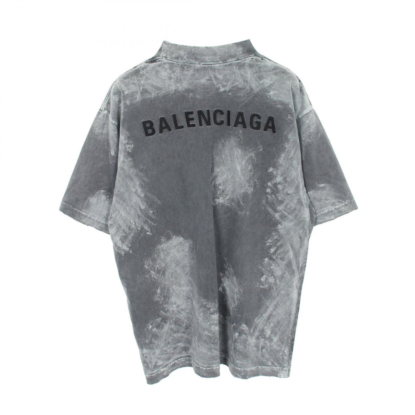 Balenciaga Top Logo Embroidery Gray Cotton — view 2