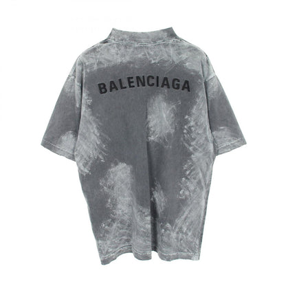 Balenciaga Top Logo Embroidery Gray Cotton — view 2